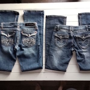 2 pair of Jeans size 7 LA Idol, and Angels
